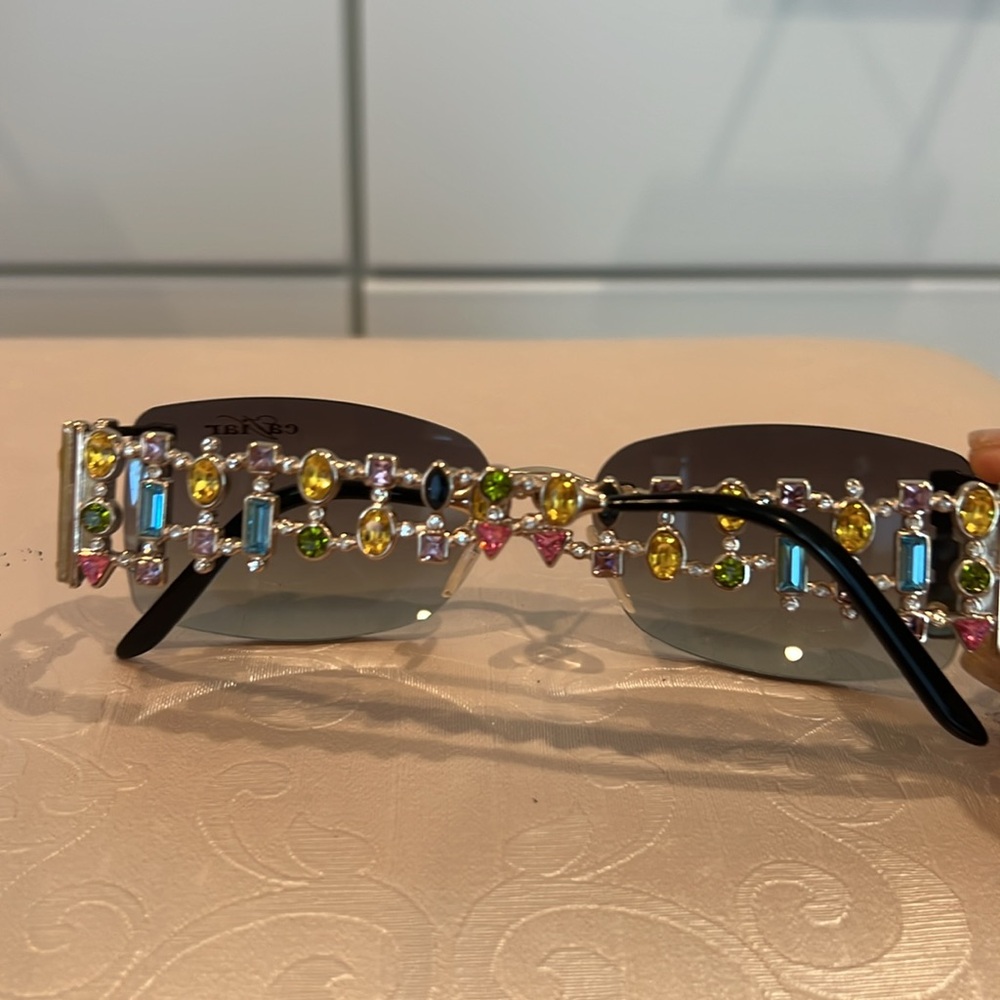 Caviar Women's Sunglasses - Blue Gradient - Picture 6 of 7